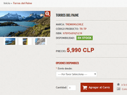 mapas de trekking sobre chile